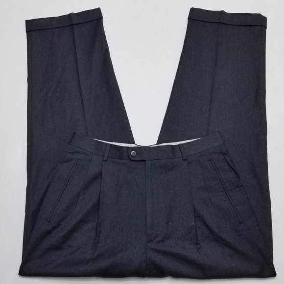 Zanella Dress pants double pleated Charcoal black - Picture 4 of 8